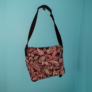 Vera Bradley Piccadilly Plum Messanger Shoulder Bag